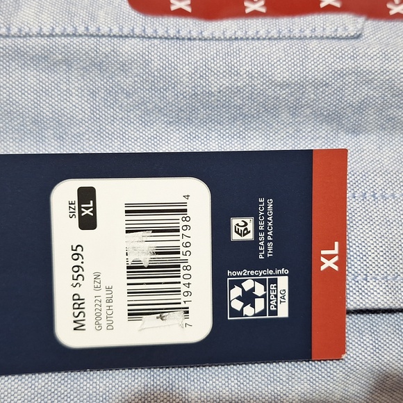 Gap Men's Long Sleeve Oxford Shirt Size‎ XL Dutch Blue - Picture 3 of 11
